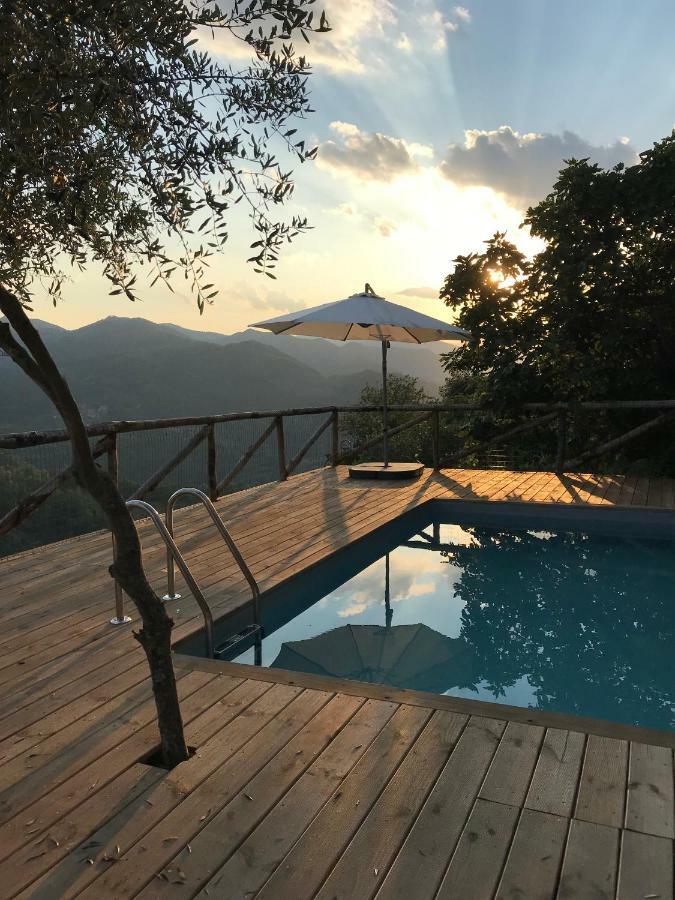 Vila Piscina Con Vista Bagni di Lucca Exteriér fotografie